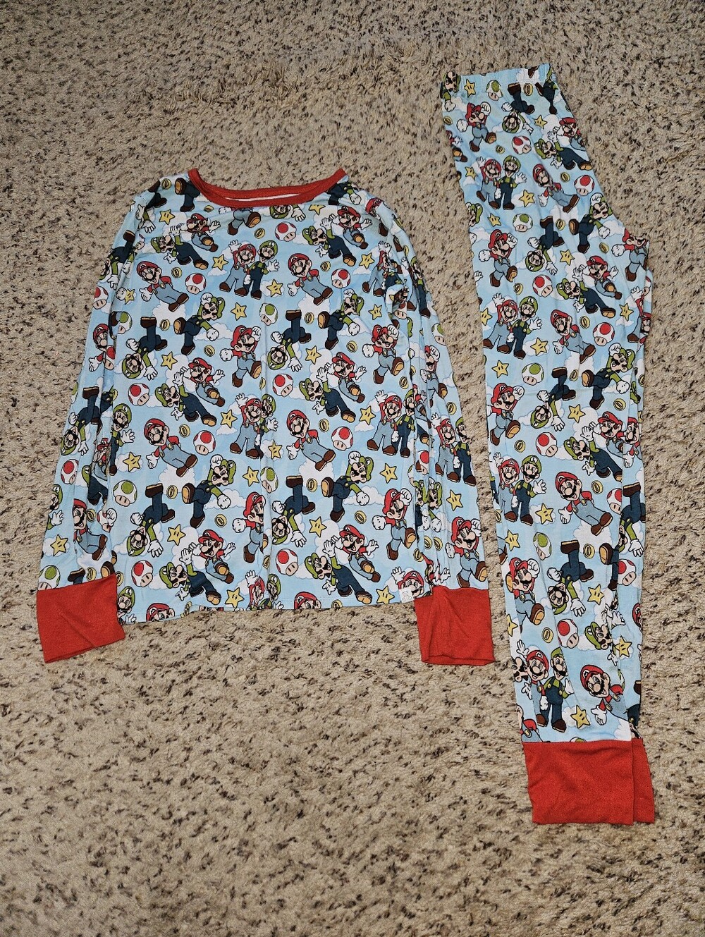 Little Snuggles Super Mario Bros Bamboo Pajama Set - 14